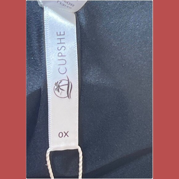 CUPSHE - Women's High Coverage One Piece Swimsuit - Black - OX - Picture 10 of 12